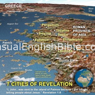 map of seven cities of Revelation