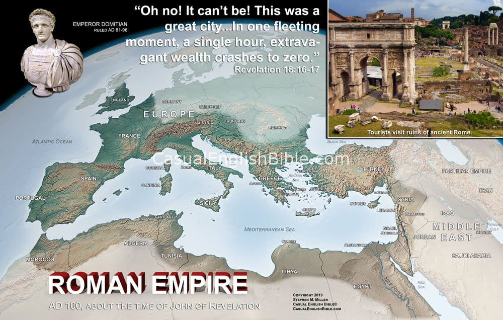 map of Roman Empire copyright Stephen M. Miller