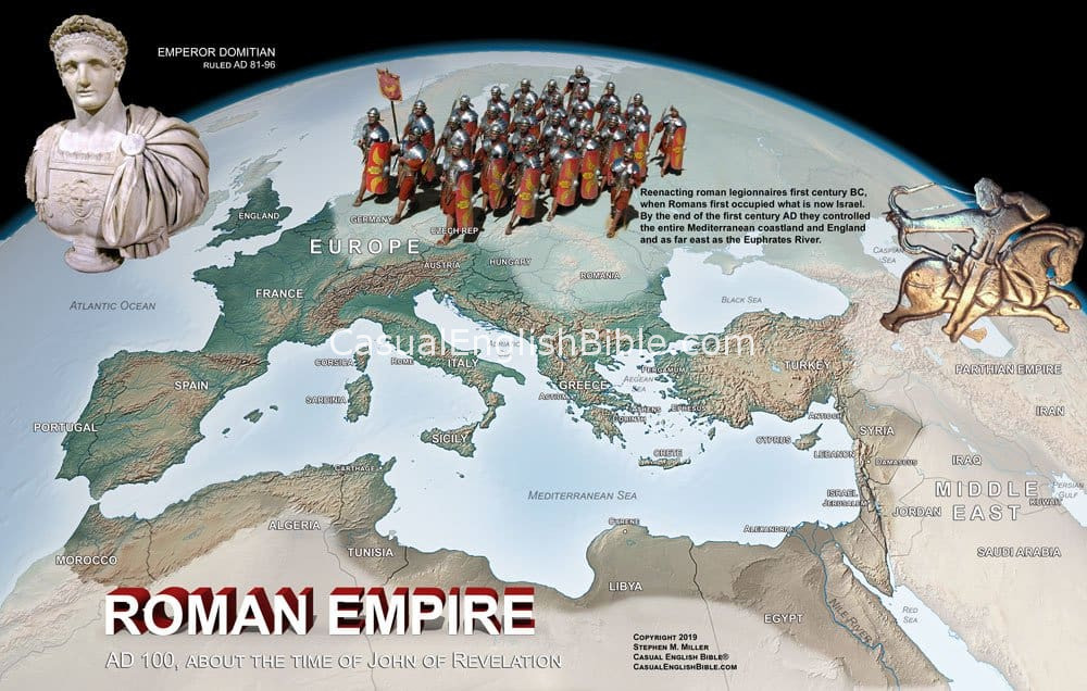 map of Roman empire copyright Stephen M. Miller