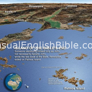 map of Patmos Island and Ephesus