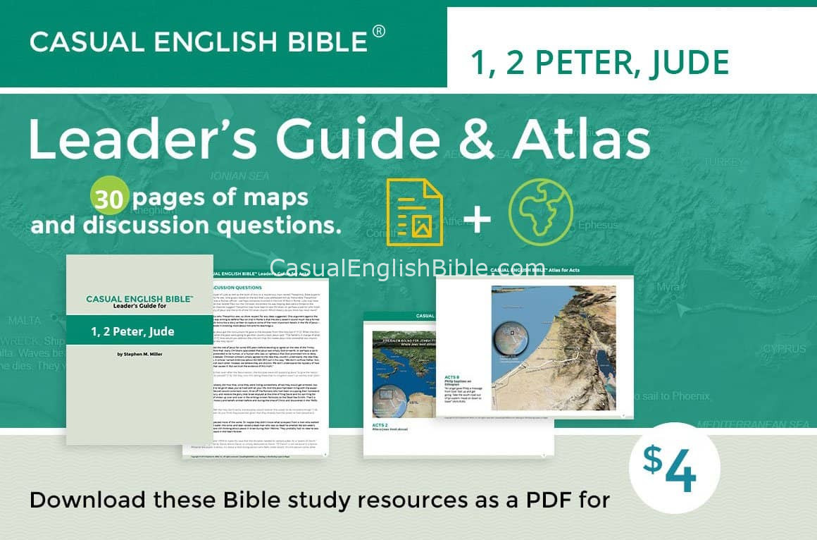 promo for Leader's Guide and Atlas for 1-2 Peter & Jude