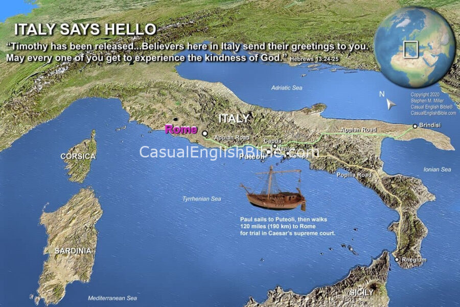 map of Italy