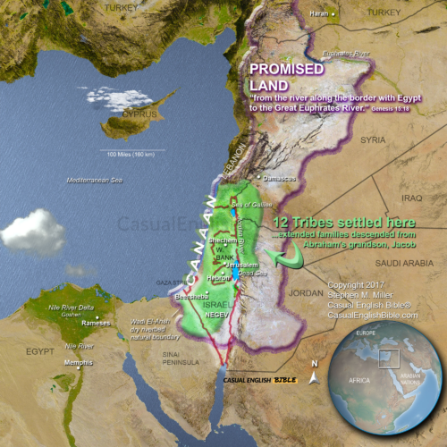 map of Promised Land