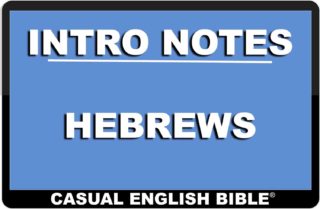 intro notes for Hebrews