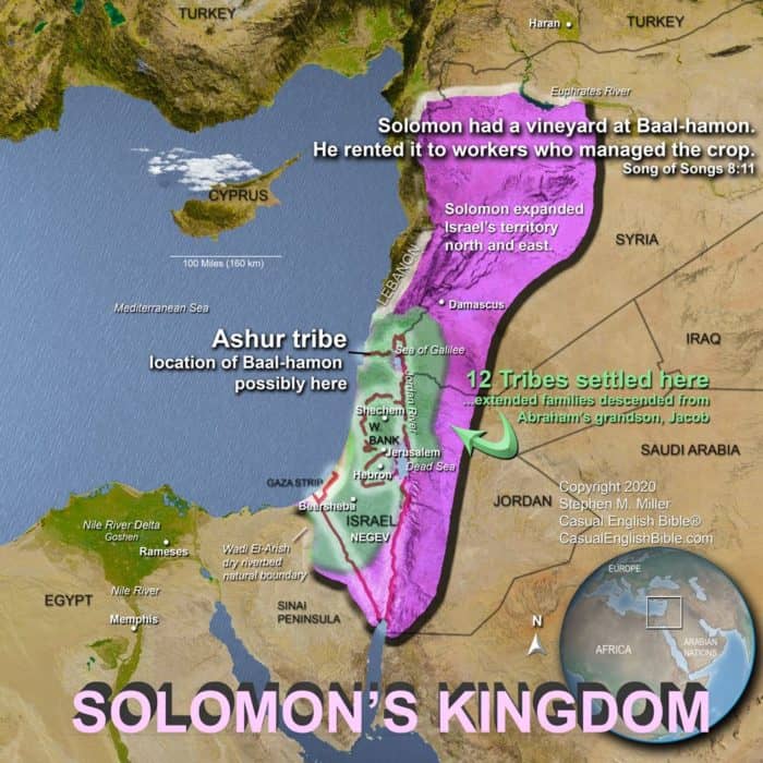 map of Solomon's kingdom map of Solomon's kingdom