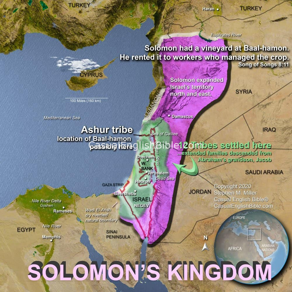 map of Solomon's kingdom