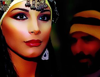 art of Middle Eastern couple