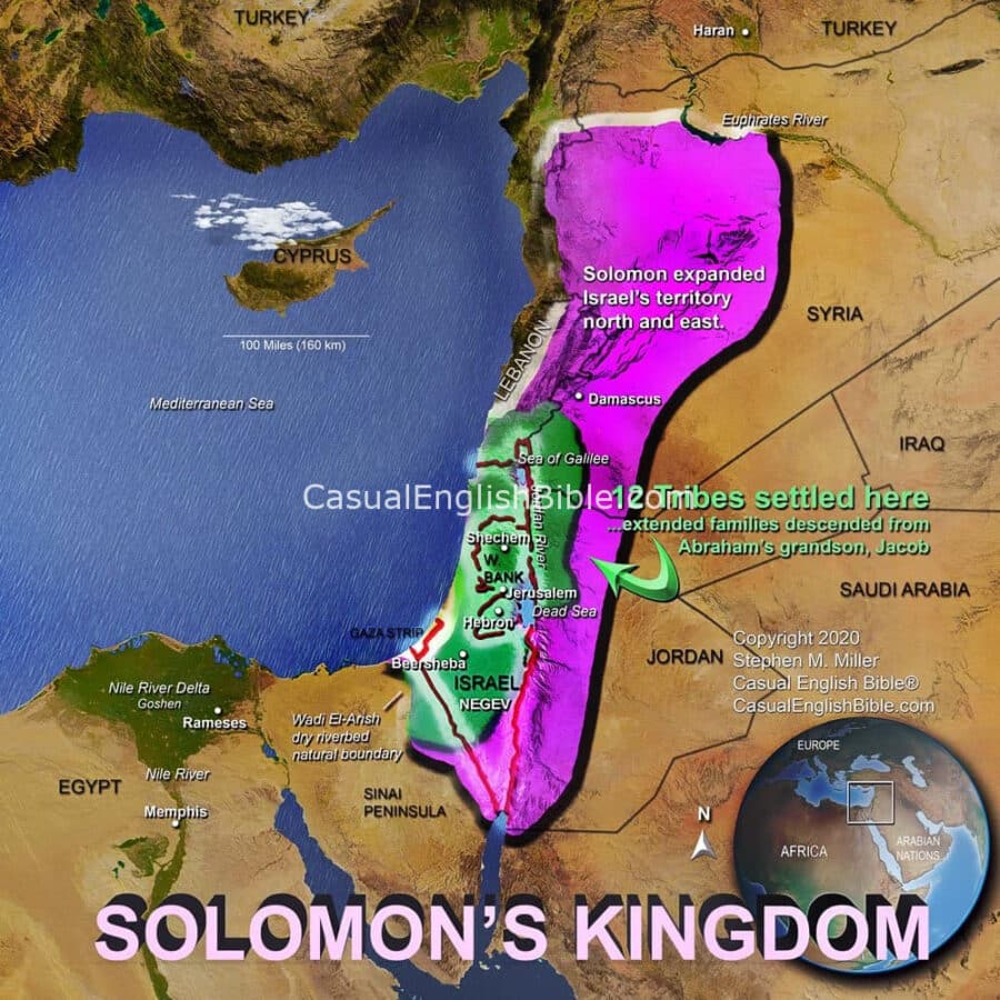 map of solomon's kingdom