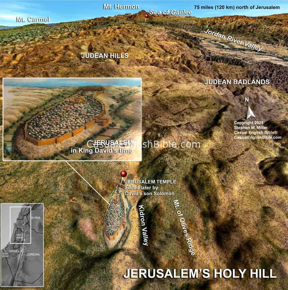 Map: David’s Jerusalem