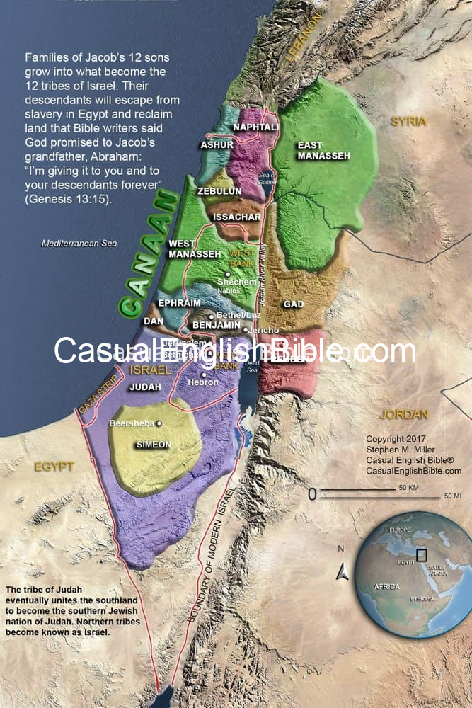 map of 12 tribes of Israel map of 12 tribes of Israel