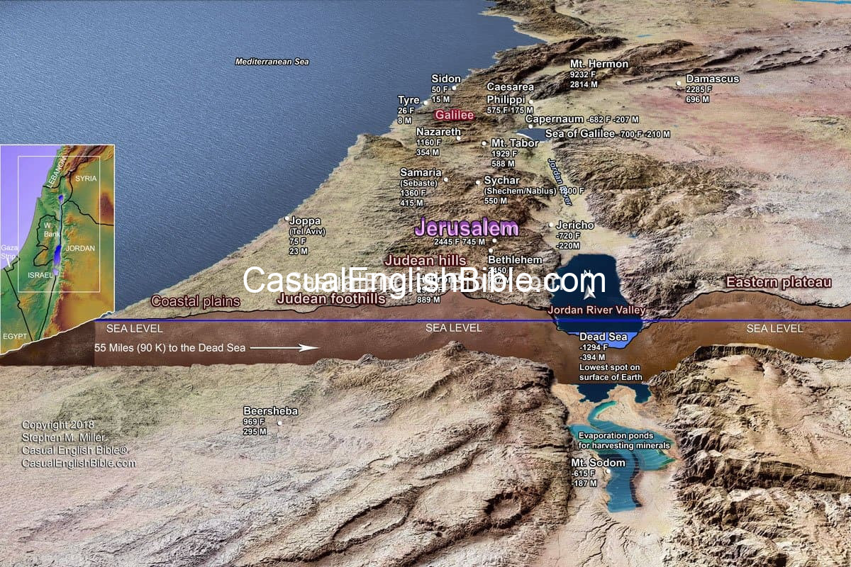 map cross-section Israel map cross-section Israel