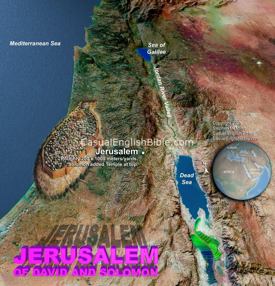 Map: David’s Jerusalem