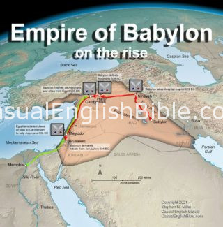 map of Babylon empire