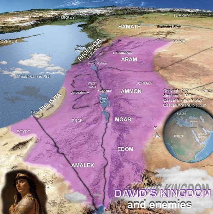 Map of King David's enemies