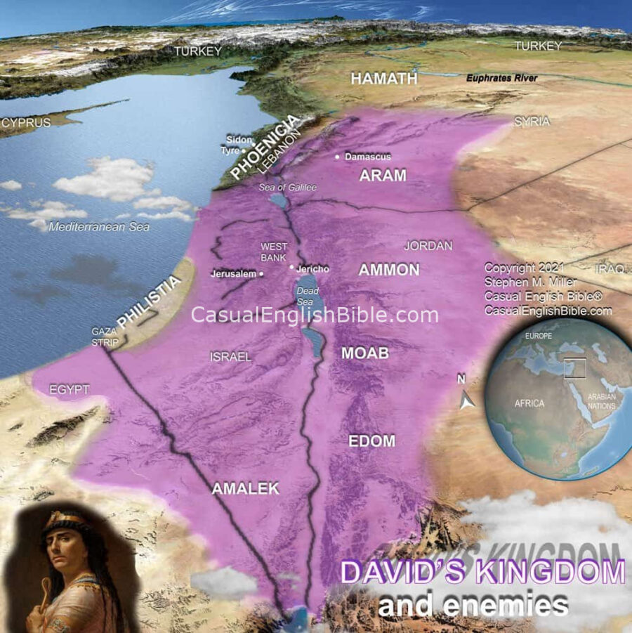 map of king david's enemies