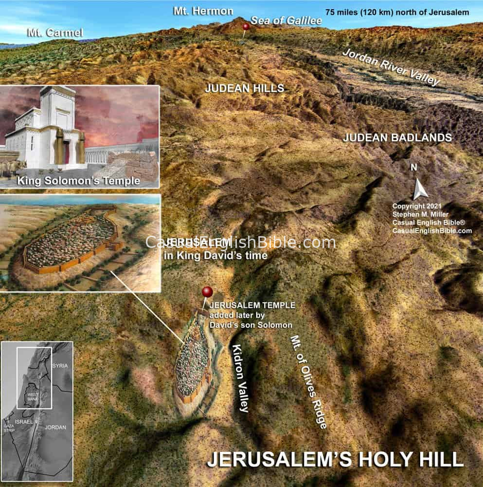 Map: Map Jerusalem: Israel’s worship site
