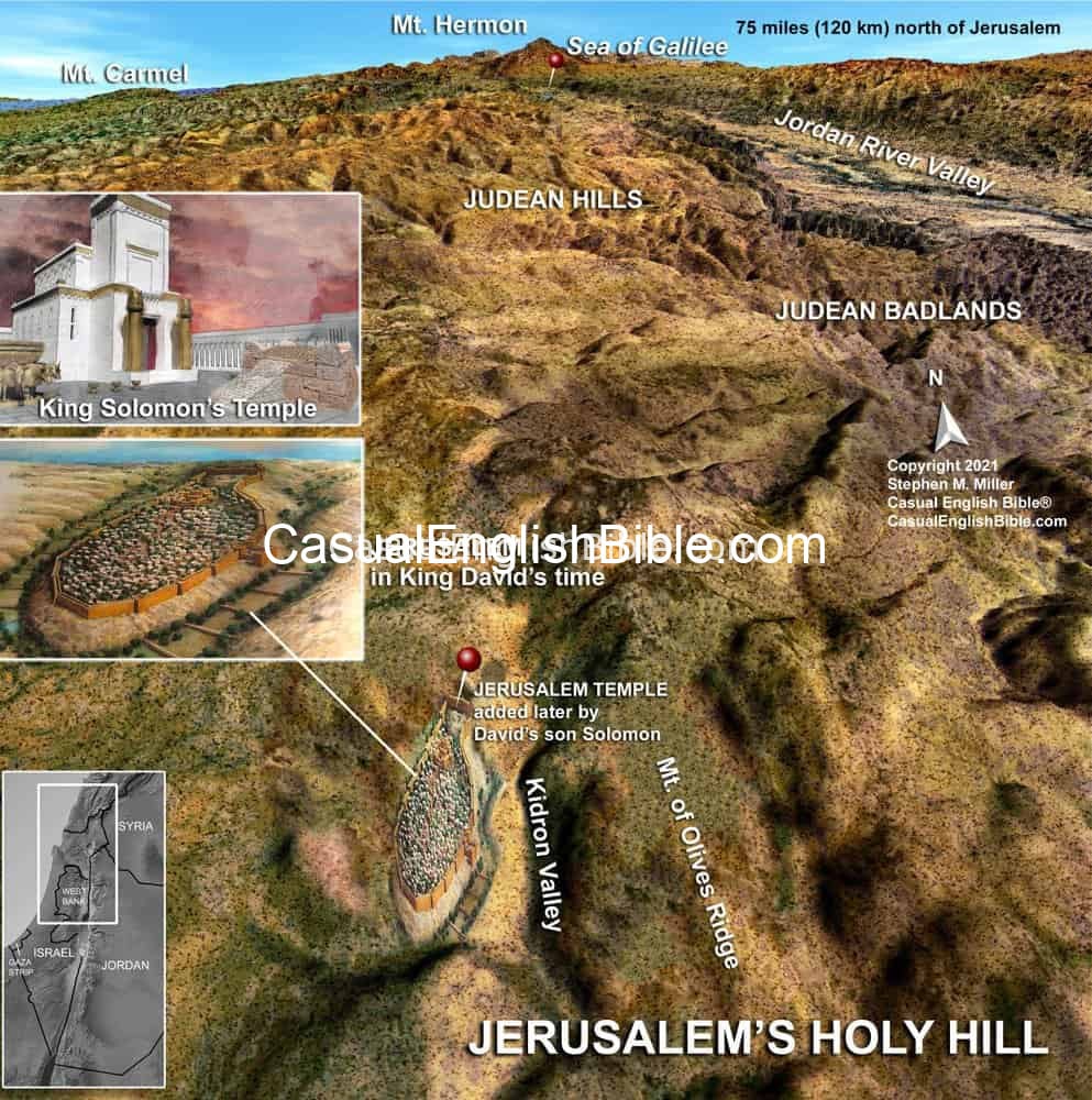 map of David and Solomon's Jerusalem map of David and Solomon's Jerusalem