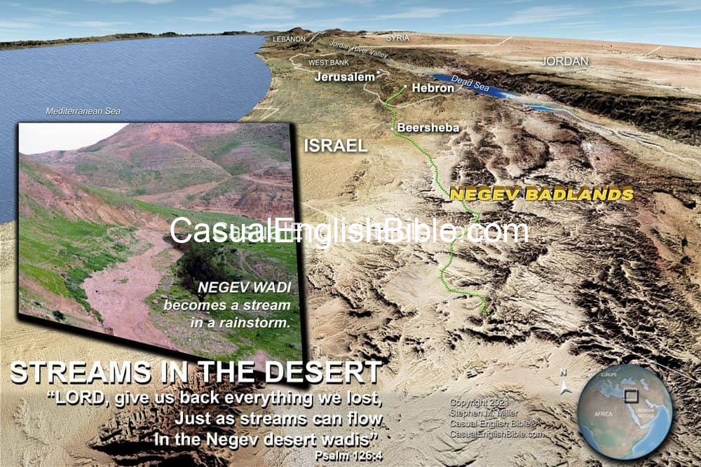 map of Negev desert map of Negev desert