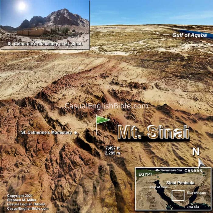 Mount Sinai Maps and Videos Casual English Bible