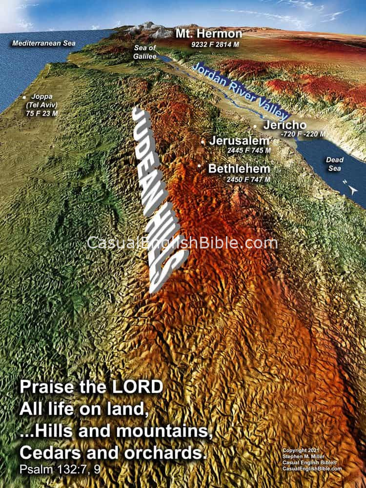 Map: Hills, praise the Lord