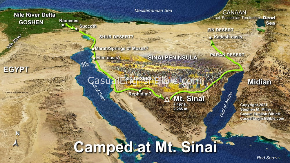Map of Exodus route