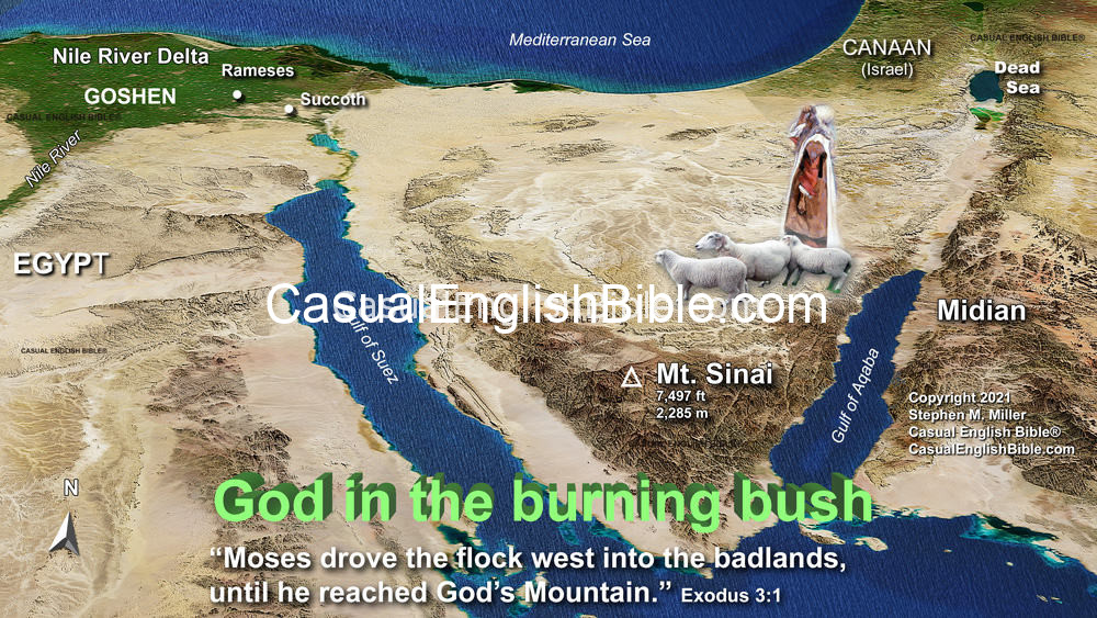 Map of Exodus route Map of Exodus route