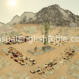 Camp at Mt. Sinai of Israelites