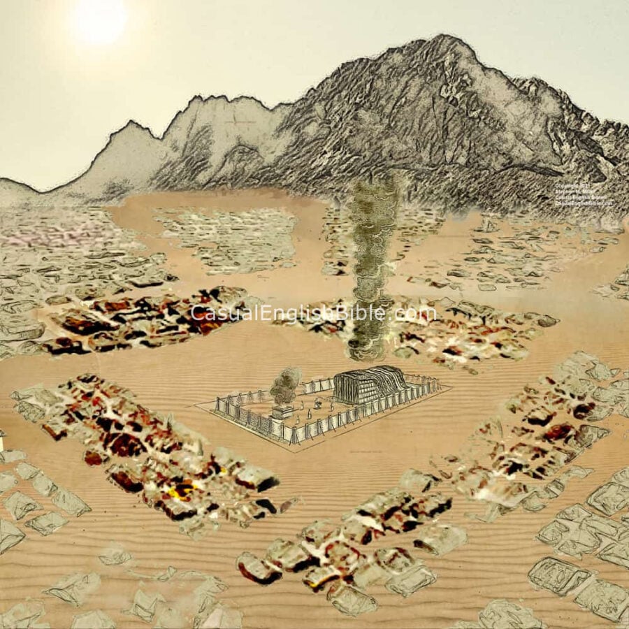 Camp at Mt. Sinai of Israelites