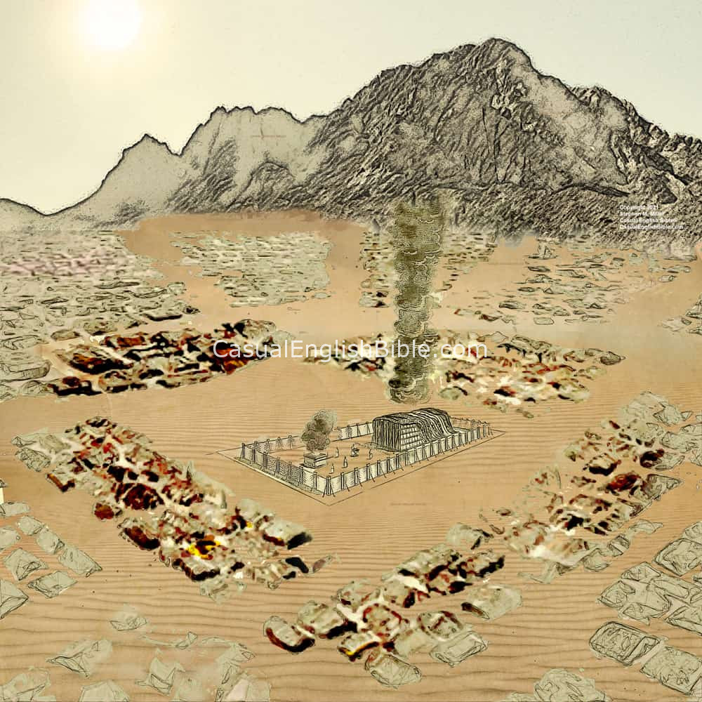 Map: Camped at Mt. Sinai