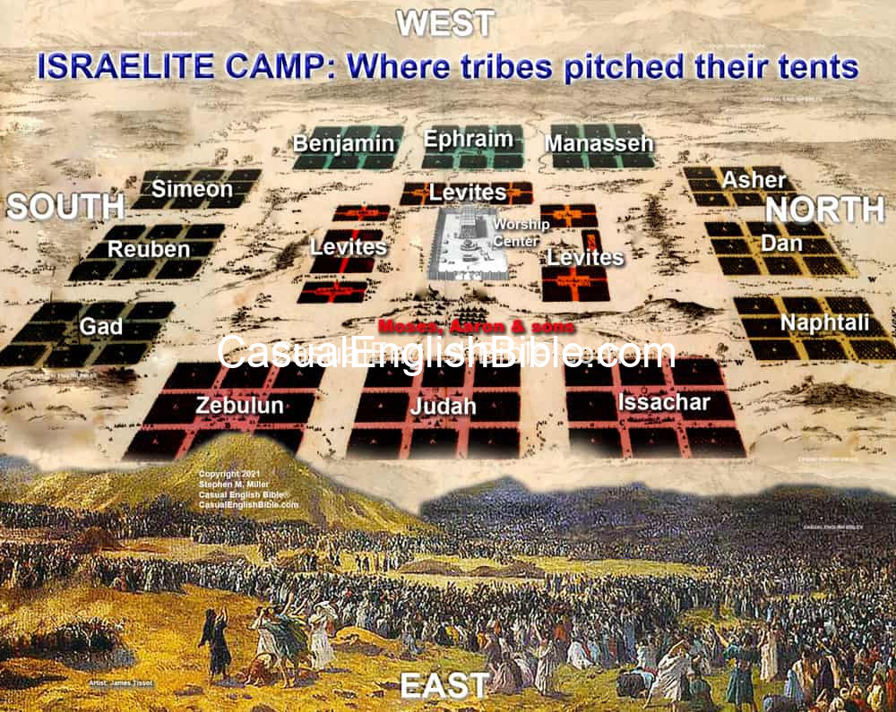 Exodus camp at Mt. Sinai Exodus camp at Mt. Sinai