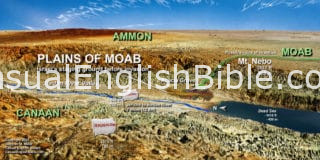 Map of Israelite camp on Plains of Moab