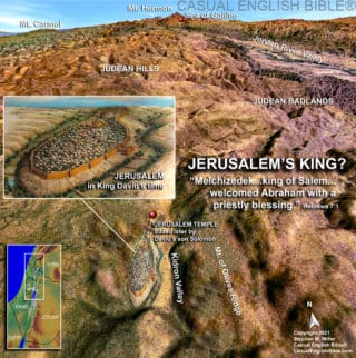 map of Jerusalem and Jerusalem Temple Mount