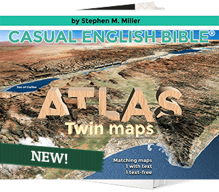 Cover of Casual English Bible Atlas, Twin Maps Edition