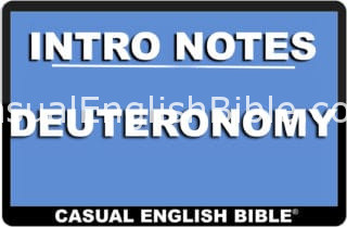 Link to introduction to the Bible Book of Deuteronomy on the Casual English Bible