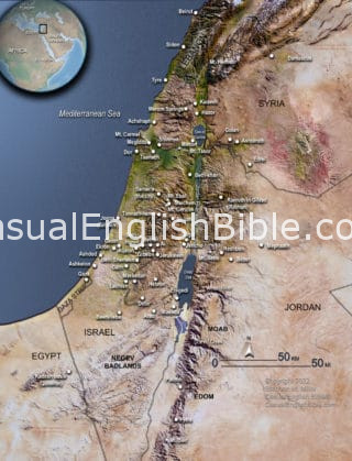 map of ancient Israel Casual English Bible