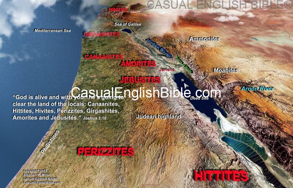 map of enemies of Israelites in Canaan map of enemies of Israelites in Canaan
