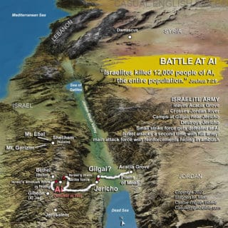 map of Israelite battle at Ai