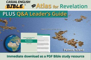 Promo for Revelation atlas and leader's guide for Casual English Bible