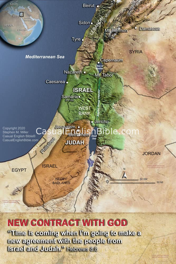 Map: Map of Israel and Judah
