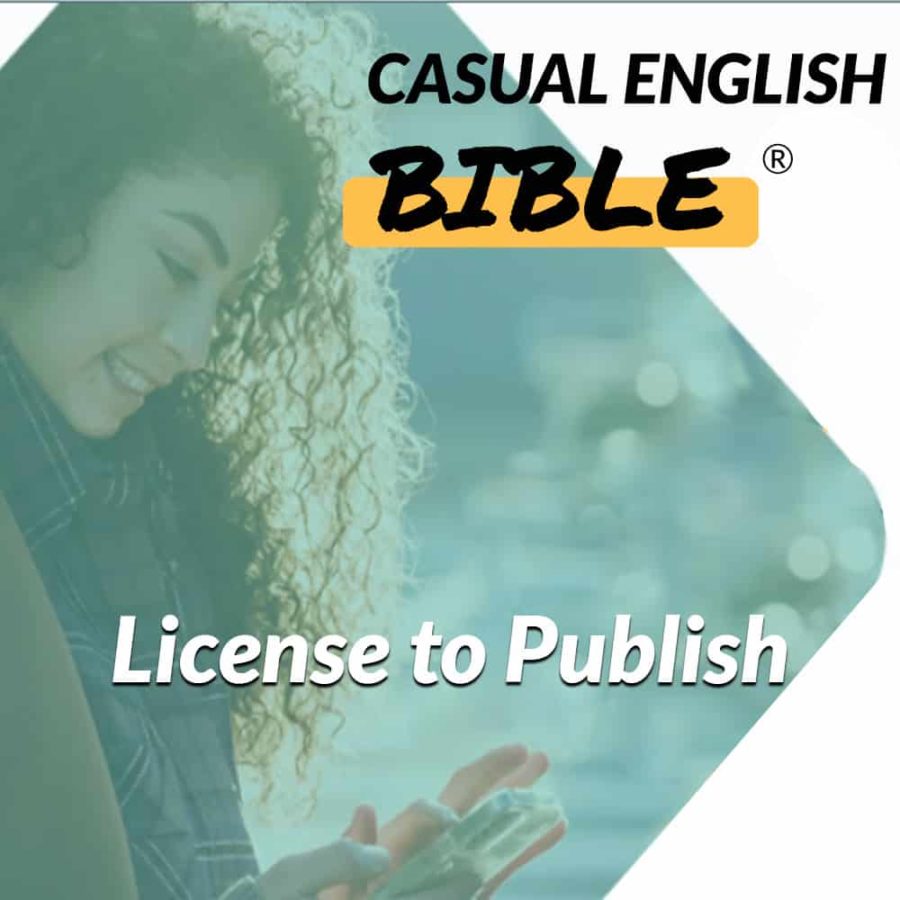 License to broadcast Casual English Bible map $250