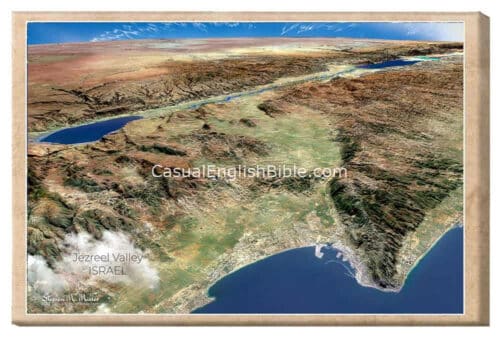 Ephesus-Colossae River Valley - map on canvas - Casual English Bible