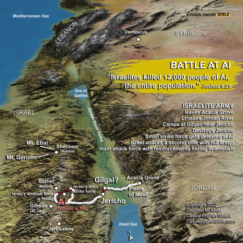 Battle of Ai in the Bible book of Joshua. For the Casual English Bible