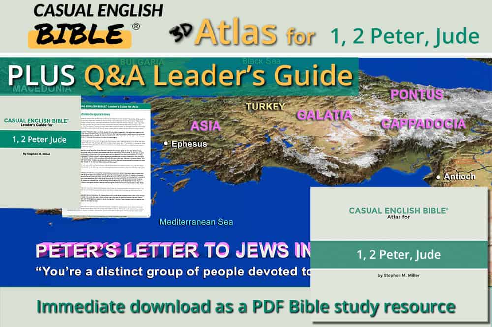 1, 2 Peter, Jude atlas and leaders guide promo Casual English Bible