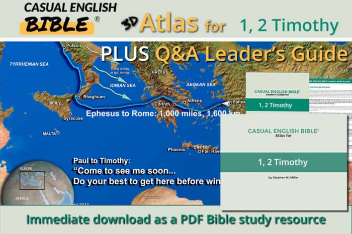 1, 2 Timothy atlas and leaders guide promo Casual English Bible