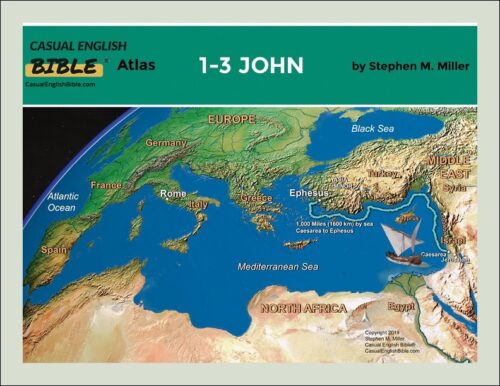 cover photo for atlas of Bible maps for 1-3 John in the Casual English Bible