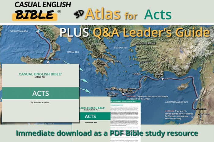 Acts atlas and leaders guide promo Casual English Bible
