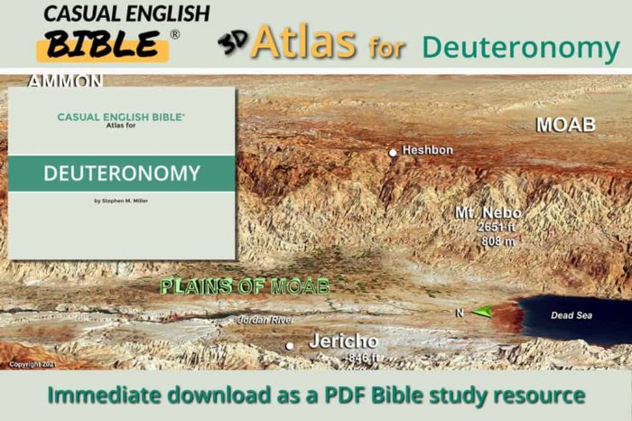 Deuteronomy atlas promo Casual English Bible