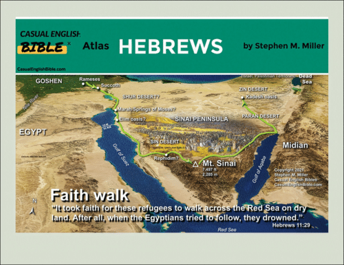 Hebrews atlas and leaders guide promo Casual English Bible