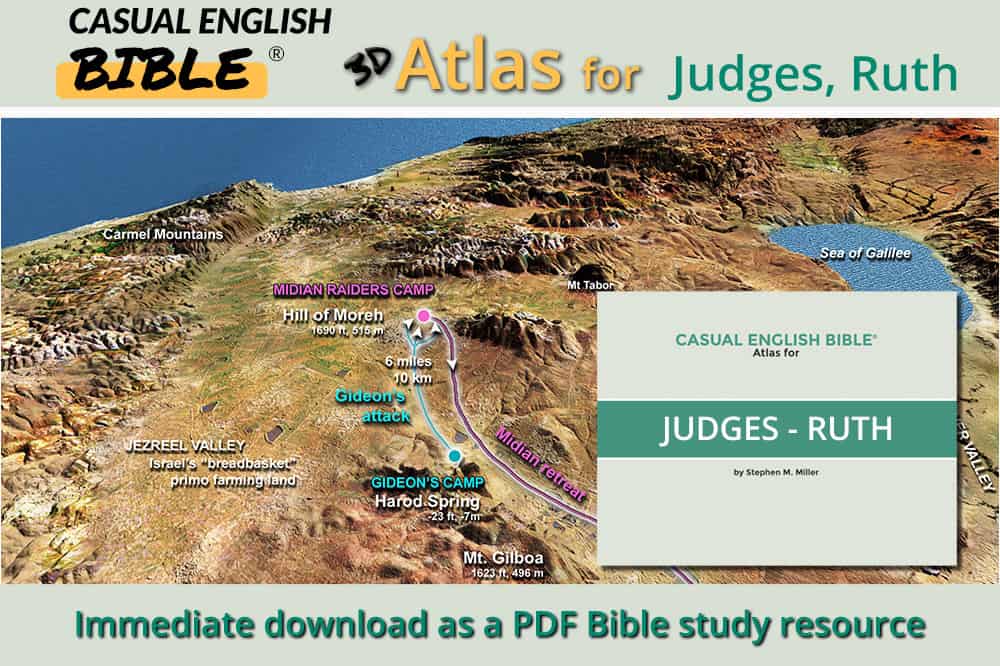 Timeline Judges Ruth Judges-Ruth Bible Atlas - Casual English Bible