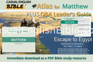 Matthew atlas and leaders guide promo Casual English Bible